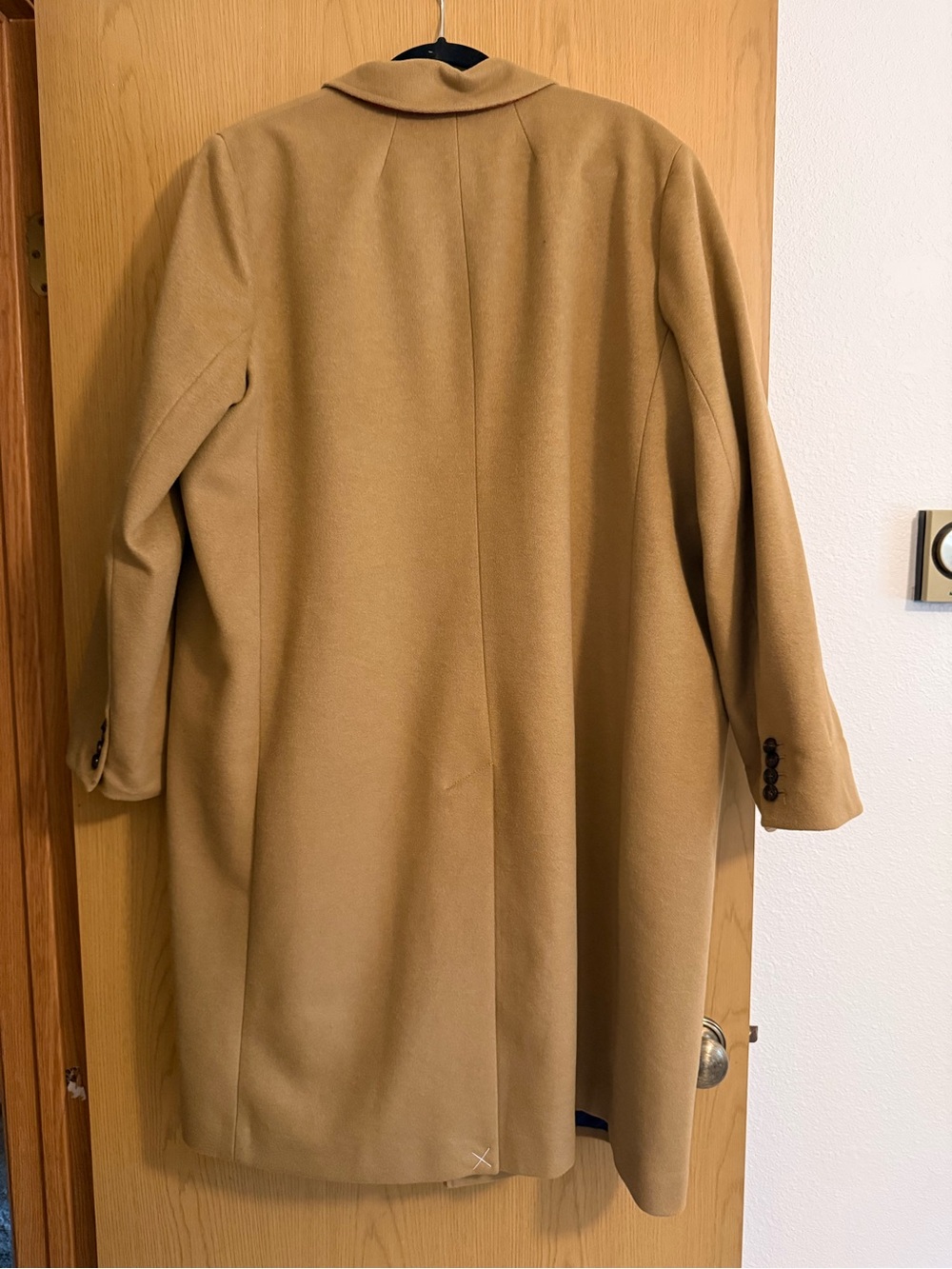 J. Crew Double-Breasted Camel Wool/Cashmere Coat - Picture 8 of 9